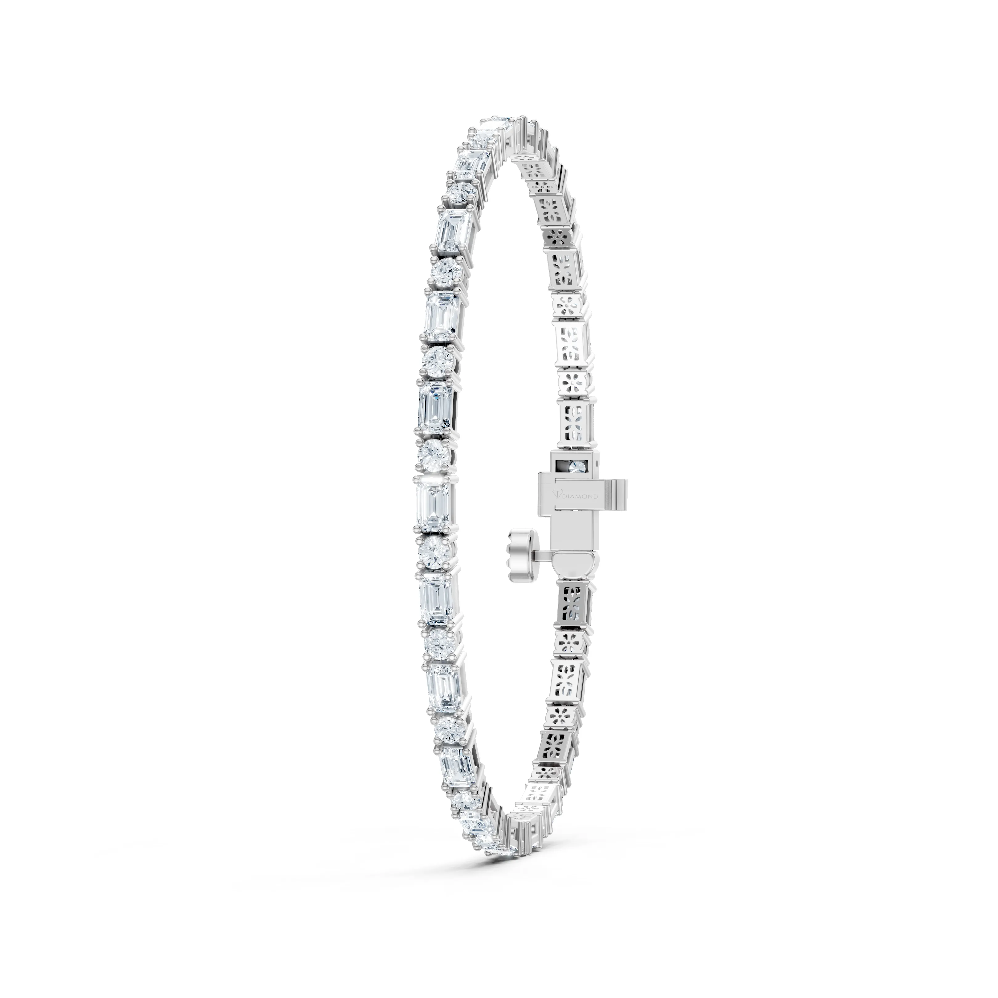 5 carat symphony of cuts tennis bracelet - gallery - 5