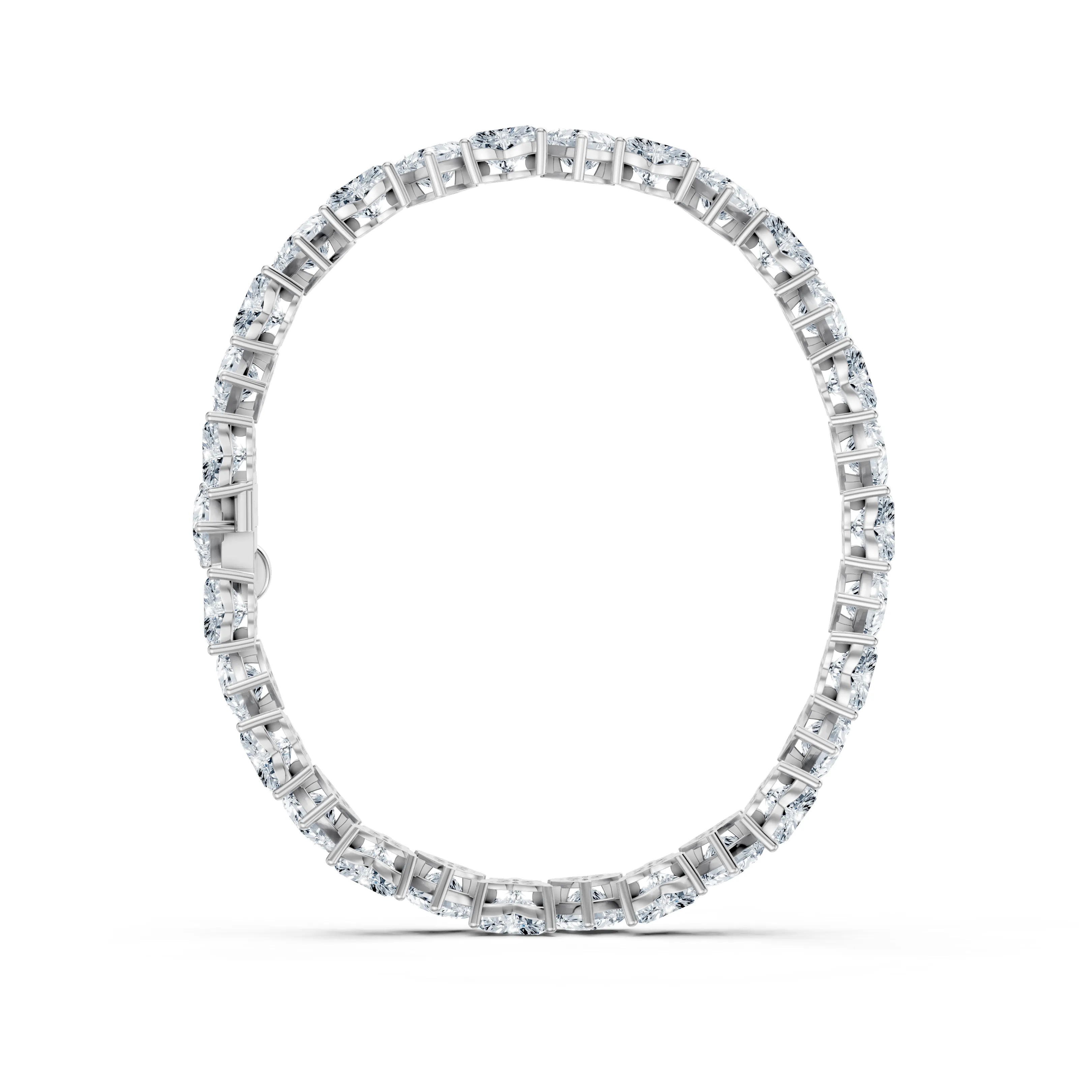 16 carat hearts tennis bracelet - gallery - 7