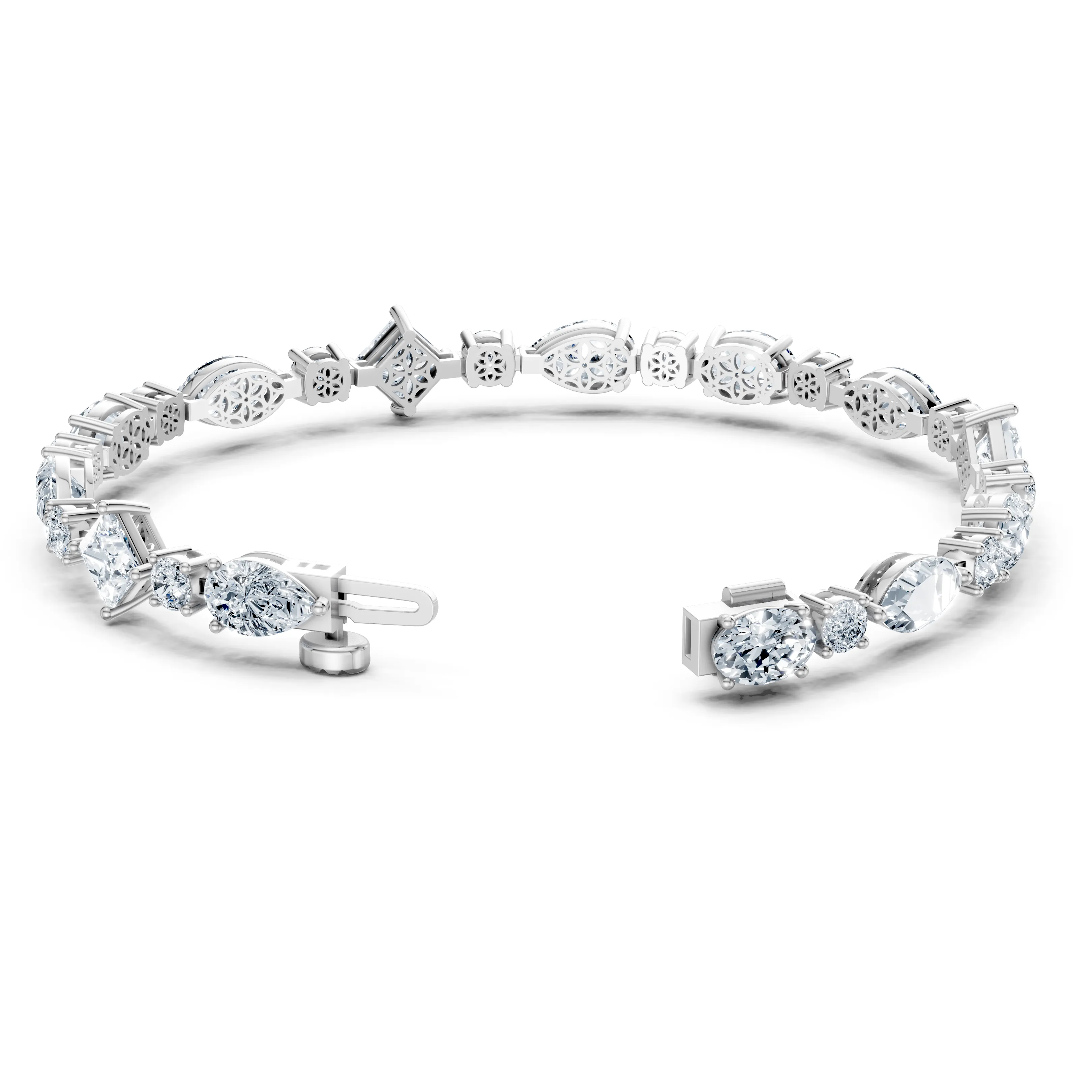 12 carat kaleidoscope harmony tennis bracelet - gallery - 4