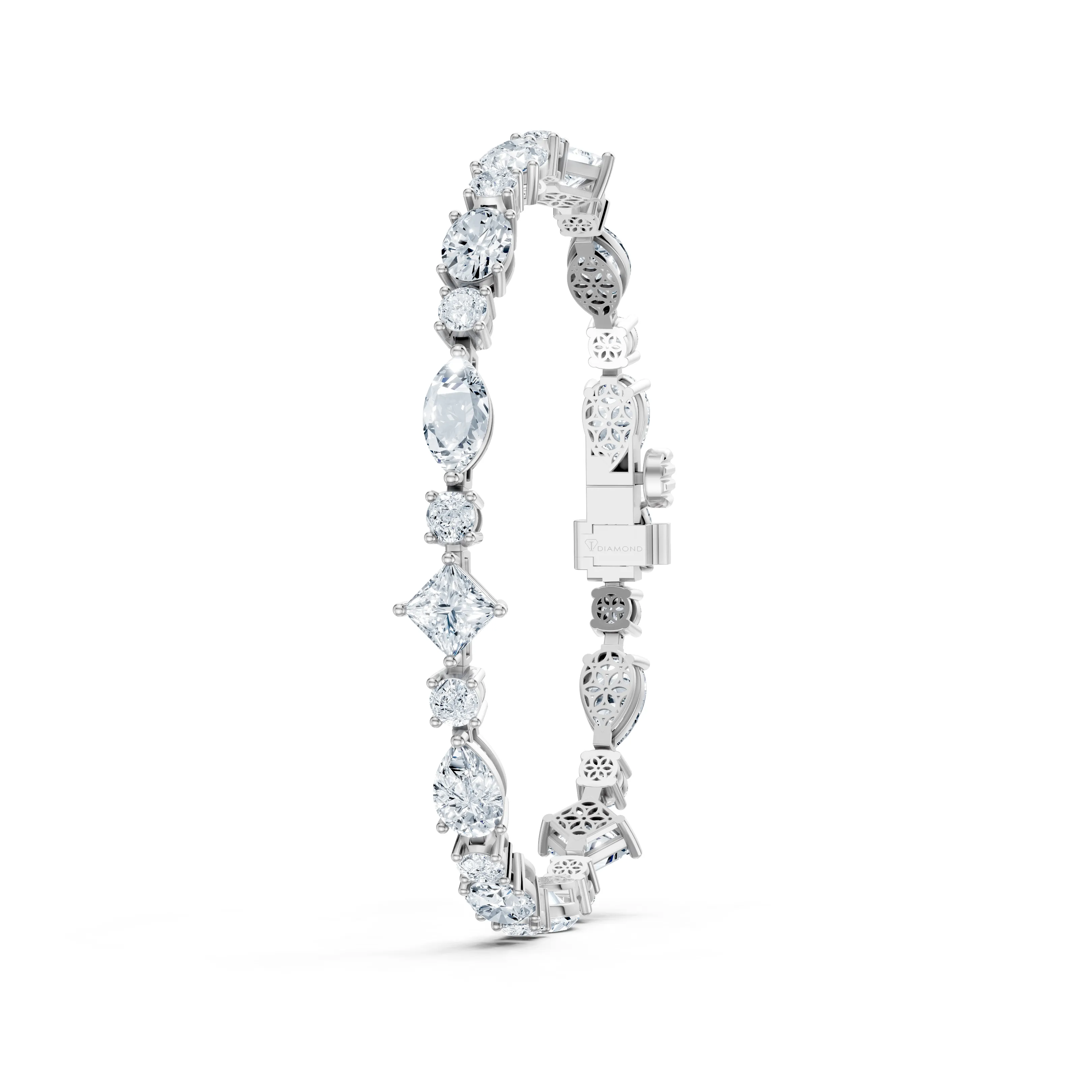 12 carat kaleidoscope harmony tennis bracelet - gallery - 5