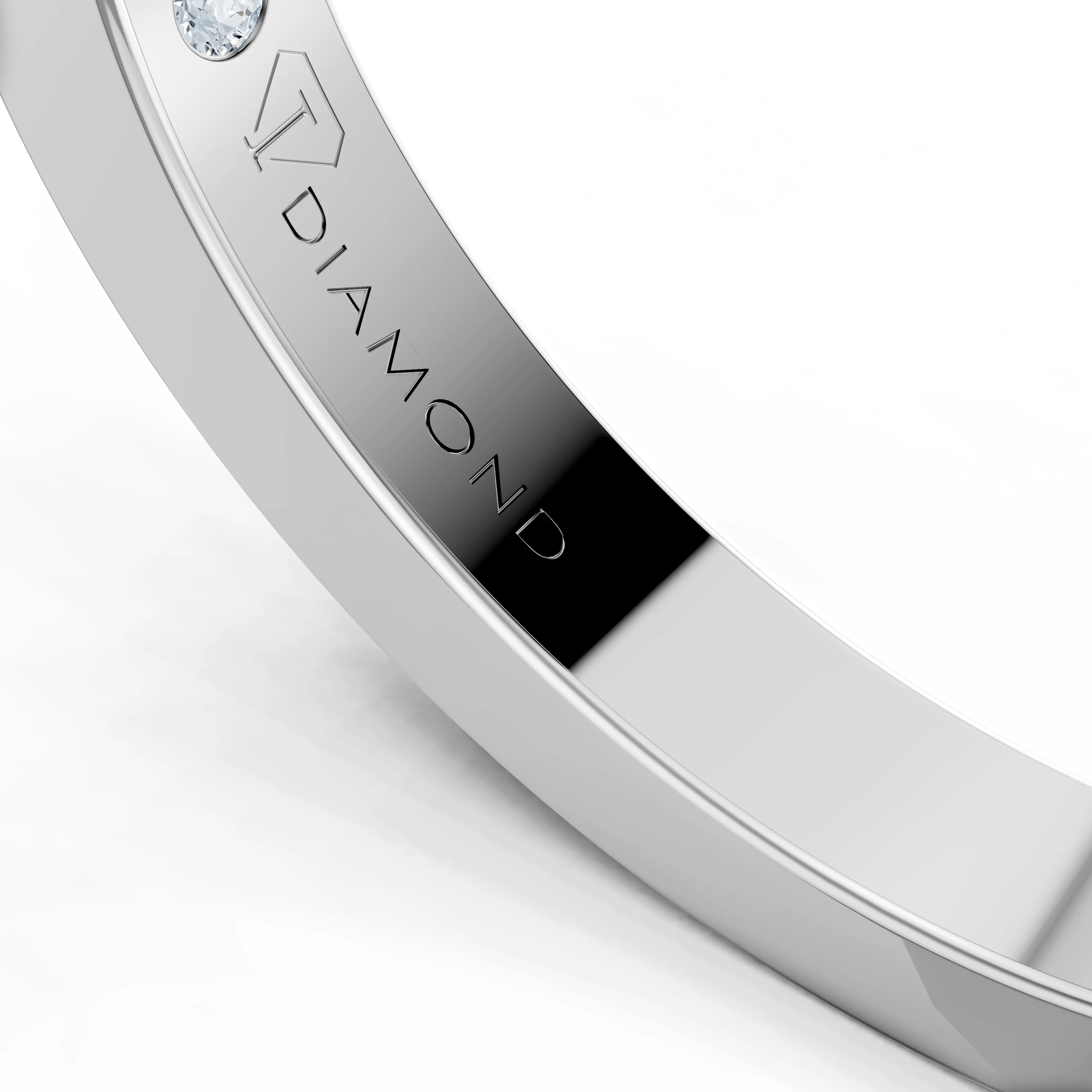 lustrare half eternity diamond band - gallery - 7