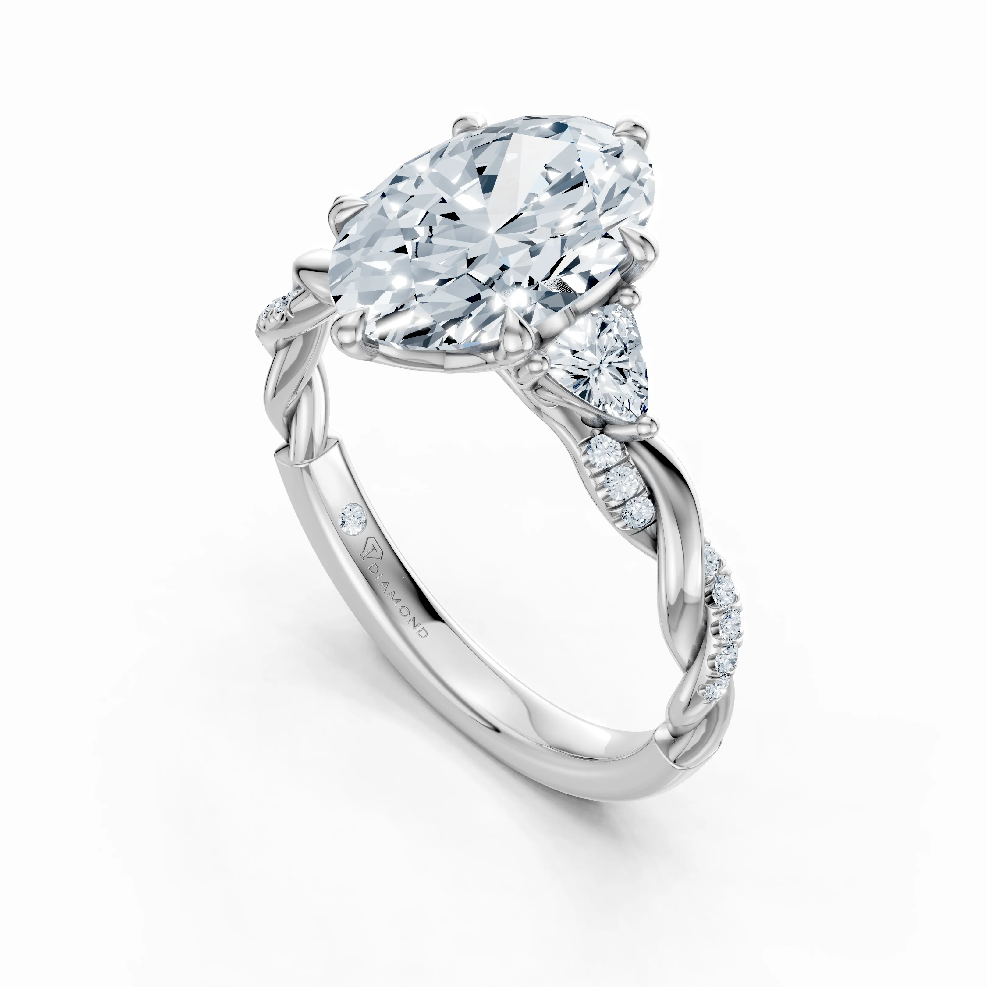 eterna oval trilogy ring - gallery - 5