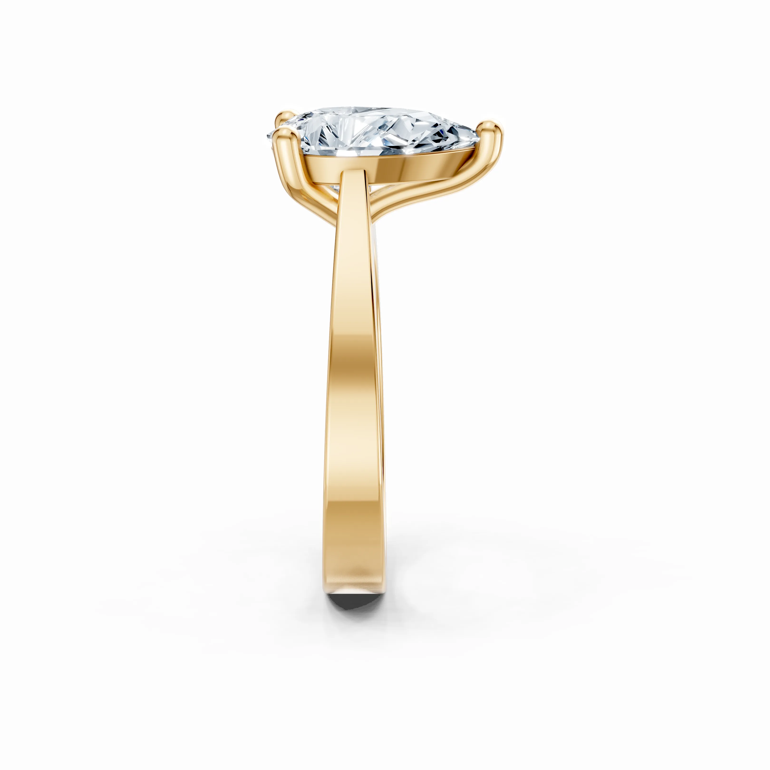 aurelia pear solitaire ring - gallery - 5