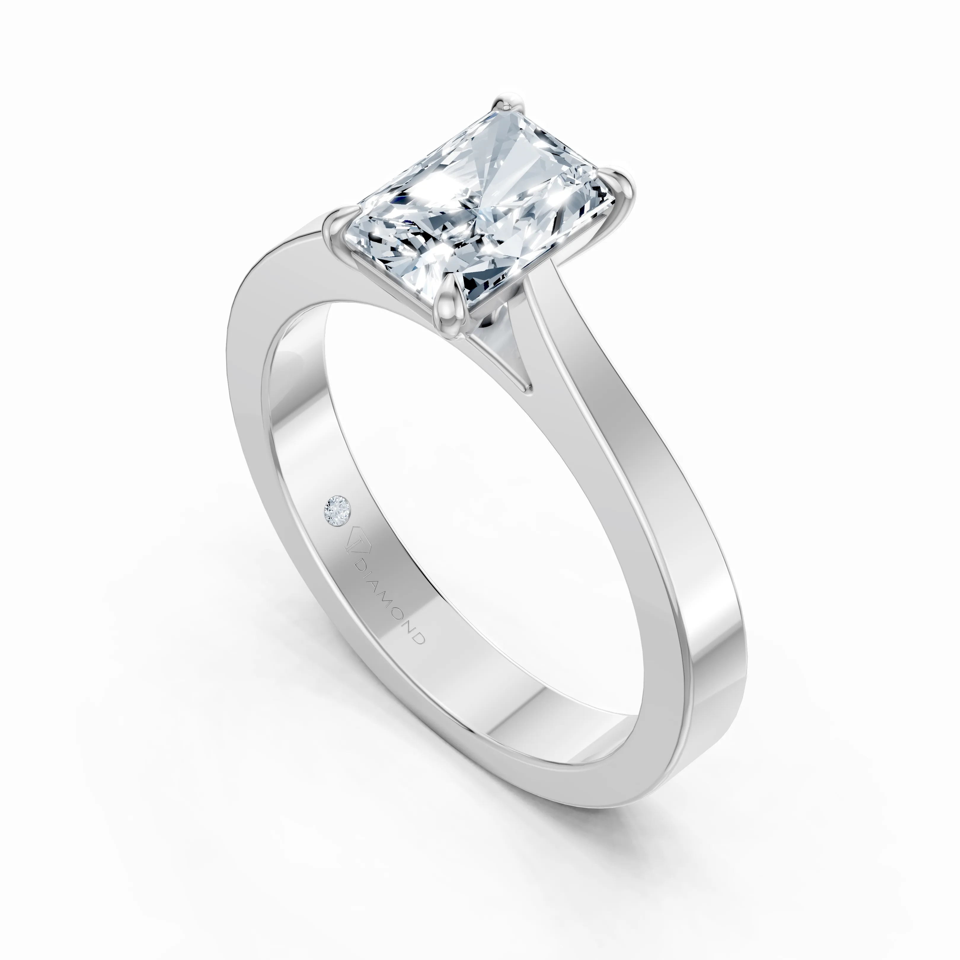 noor radiant solitaire ring - gallery - 5