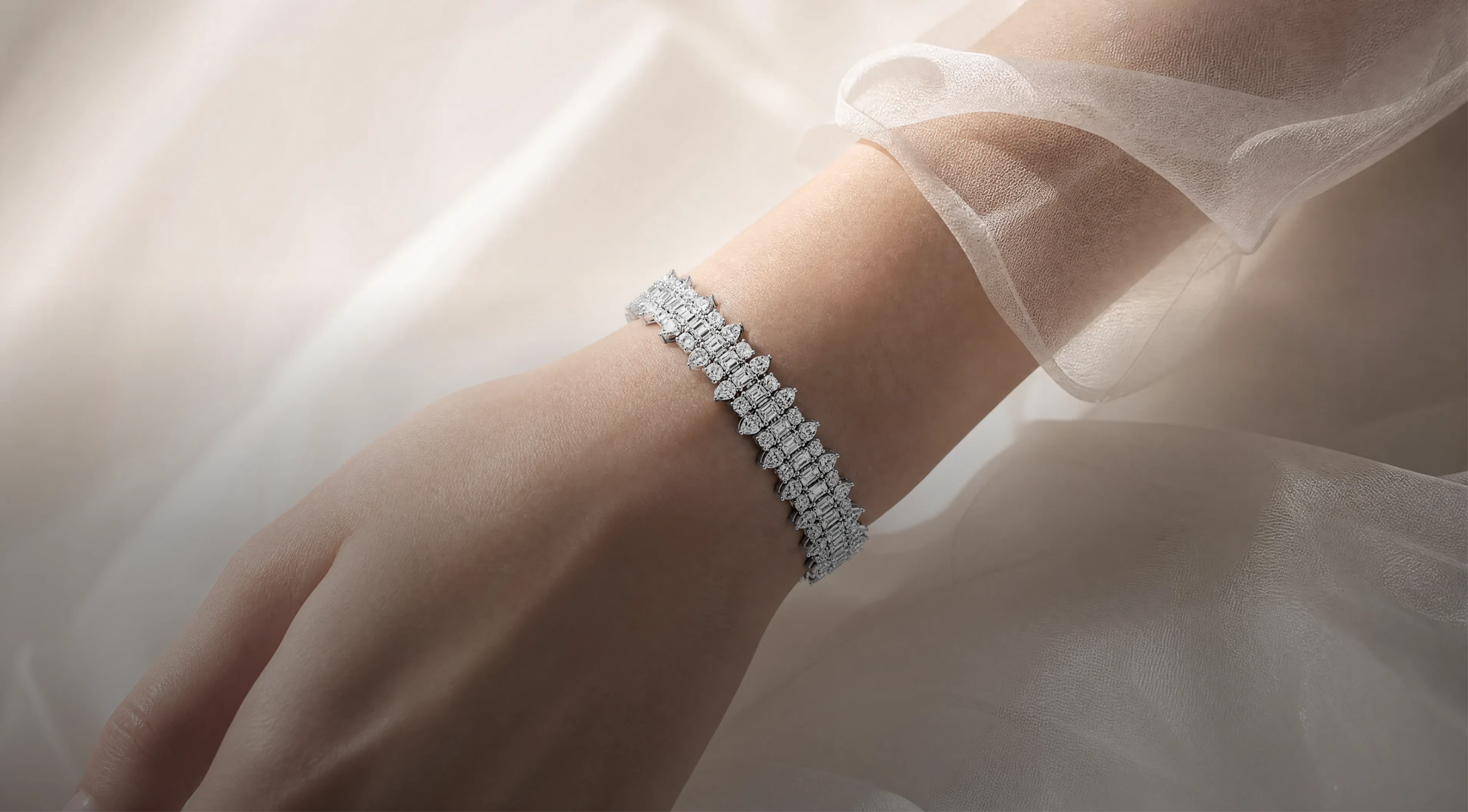 A Bridal Story in Diamonds